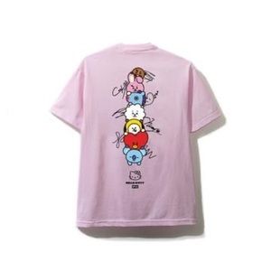 Hello kitty BT21 ASSC pink shirt top